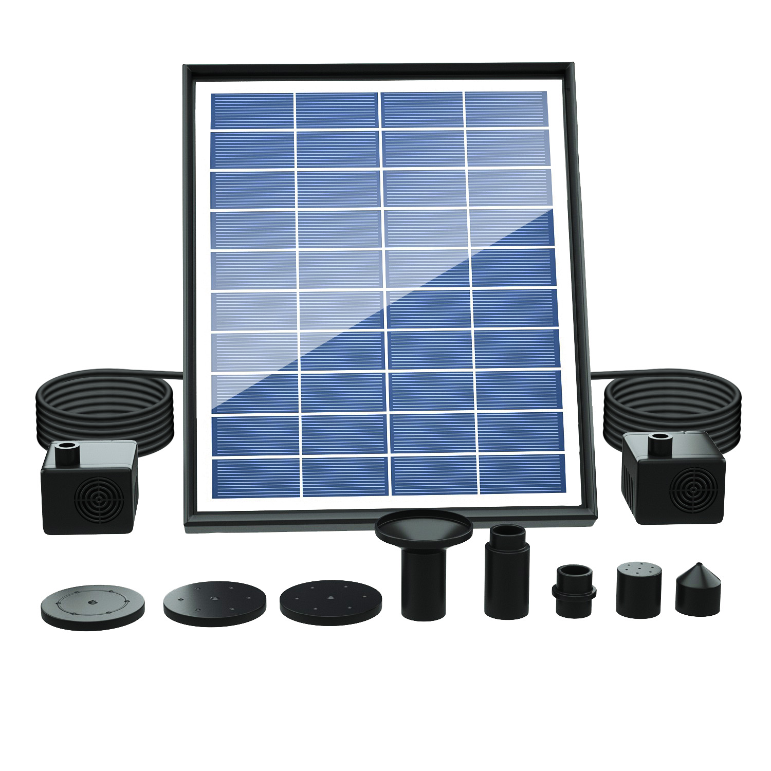 Water Pump Submersible - Solar Fountain, Solar Powered Bird Bath