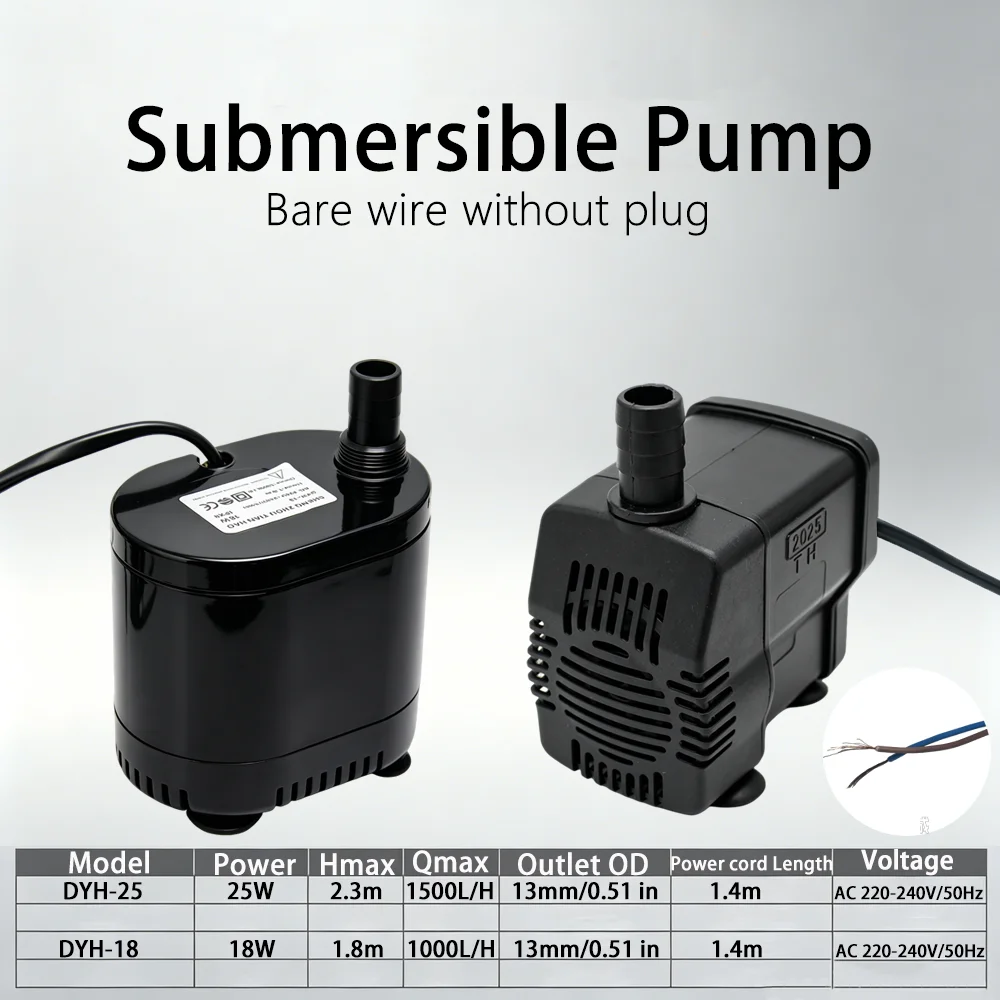 Water Pump Submersible - 1PC 220V Submersible Pump with Bare