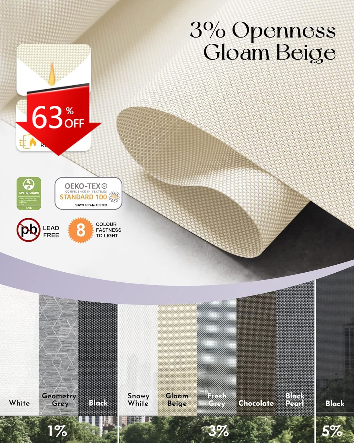 Outdoor Power Blinds - Motorized Outdoor Shades for Patio Compatible