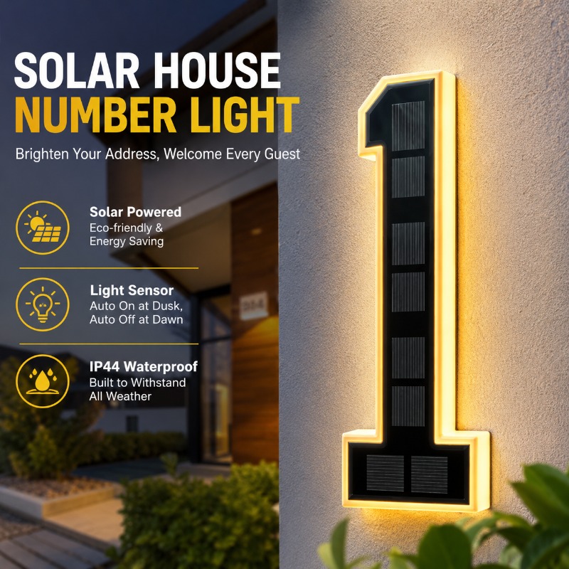 Outdoor Power Number - LED Number Door Plate 12V Powered