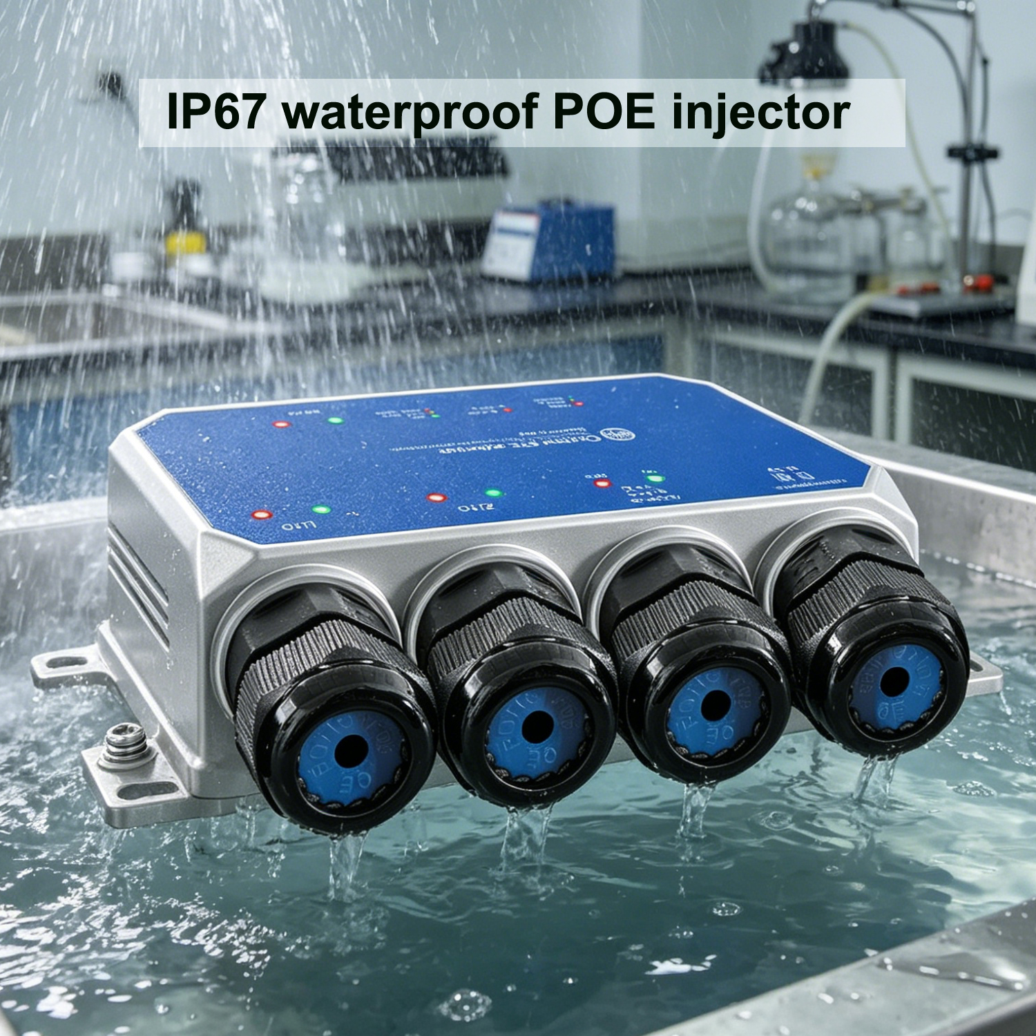 Outdoor Power Group - Outdoor POE Switch AC+DC+POE 3 Group