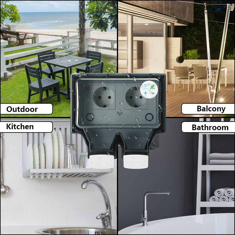 Avoir Tuya Wall Electrical Soc - Outdoor Power Outlet Waterproof recension och pris