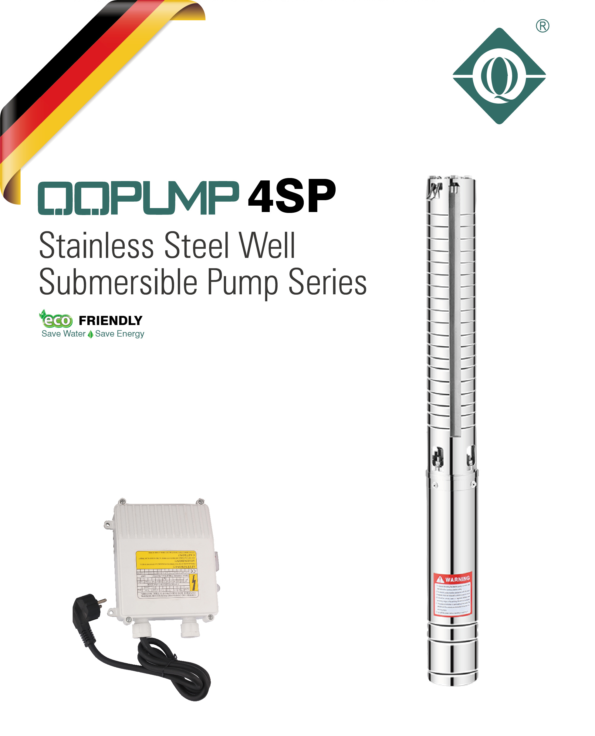 4SPM2/9 0.37KW 0.5HP 304 Stain - Water Pump Submersible recension och pris