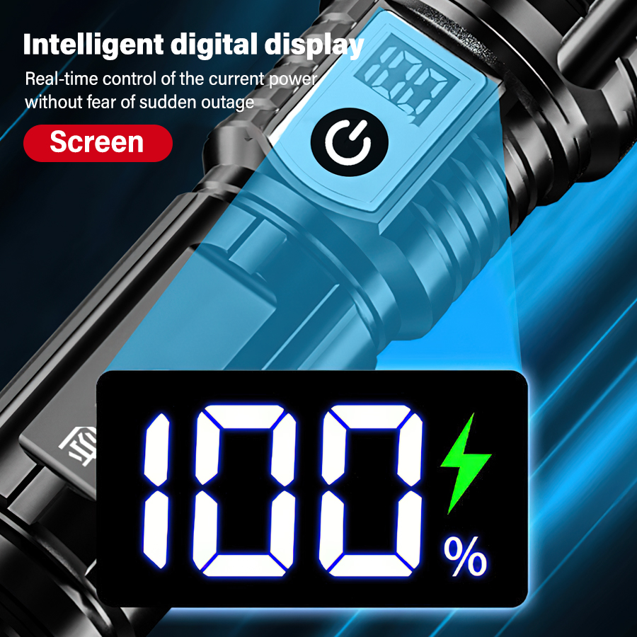 High Power 200000LM LED Flashl - Outdoor Power For Camping recension och pris