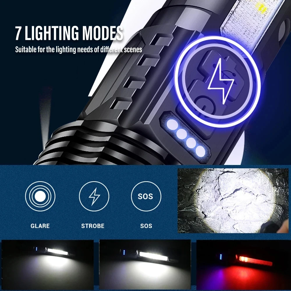 Powerful LED Flashlight Rechar - Outdoor Power For Camping recension och pris