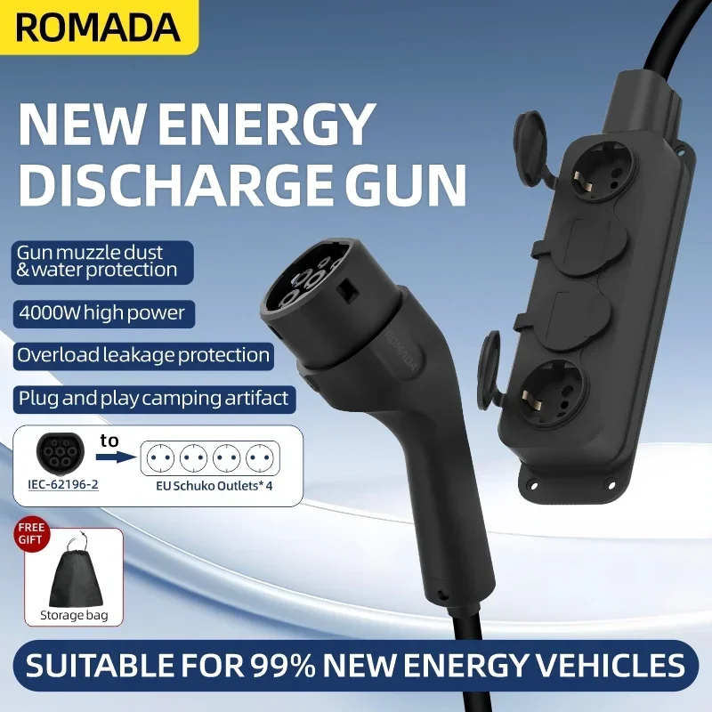 Portable 16A 4KW Electric Car  - Ac Outdoor Power recension och pris