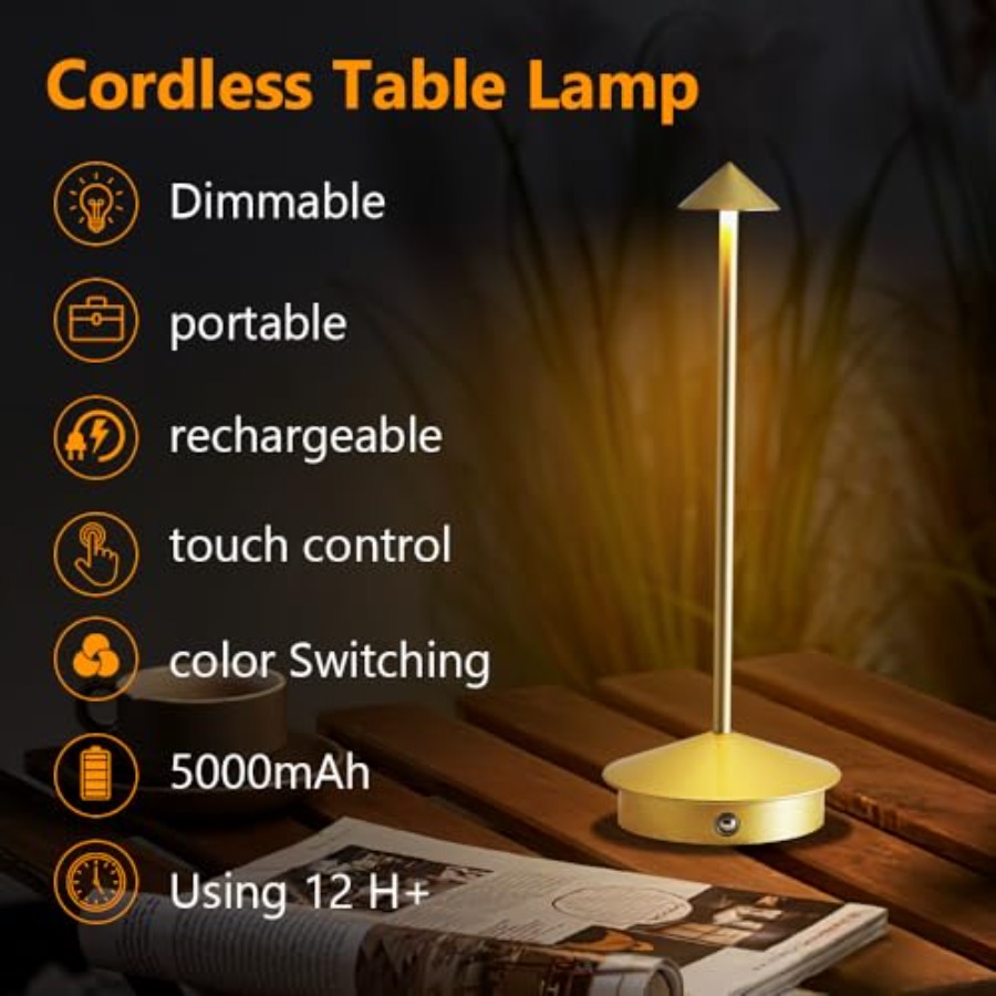 Cordless Table Lamp Set of 2,  - Ac Outdoor Power recension och pris