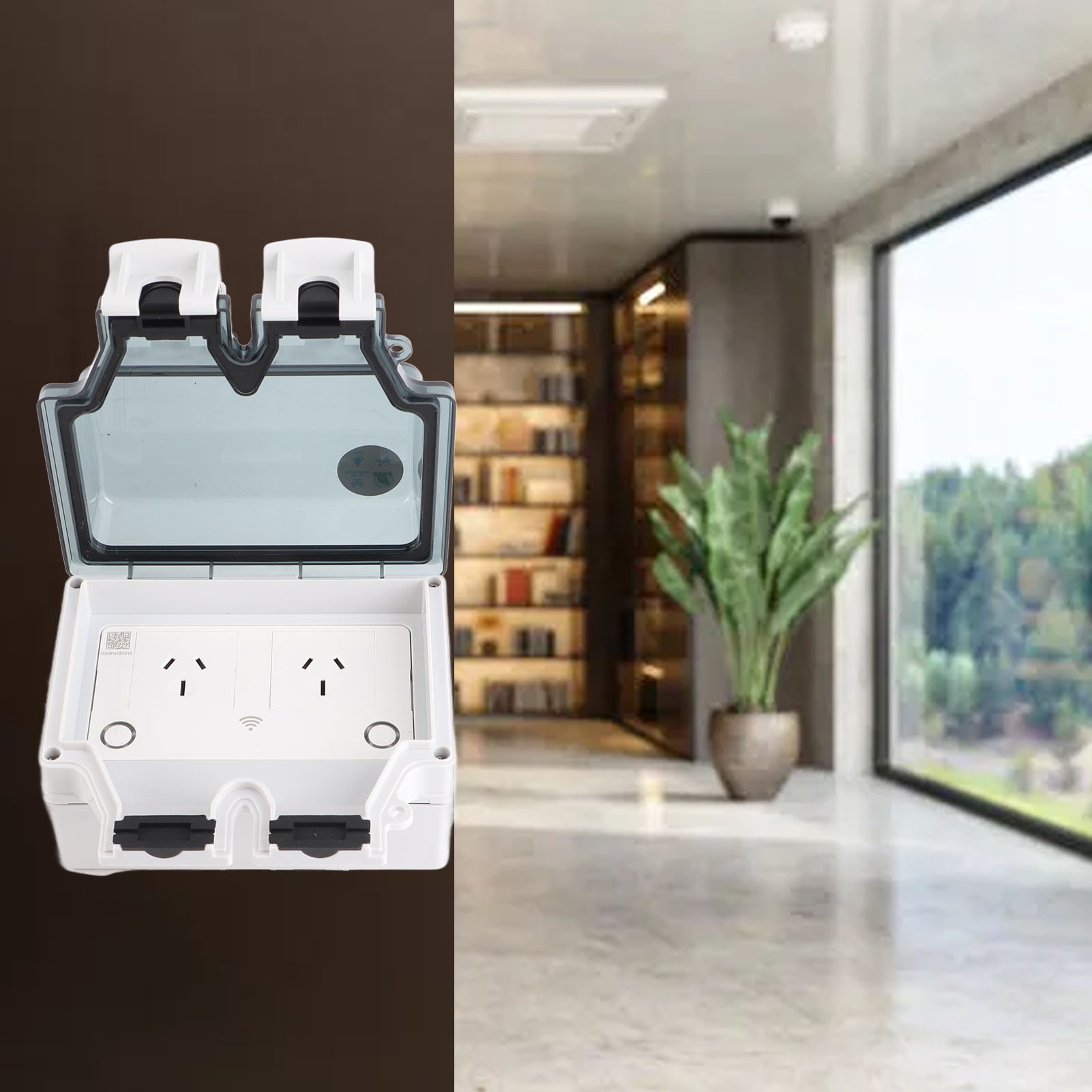 Waterproof Socket WiFi Socket  - Outdoor Power Outlet Waterproof recension och pris