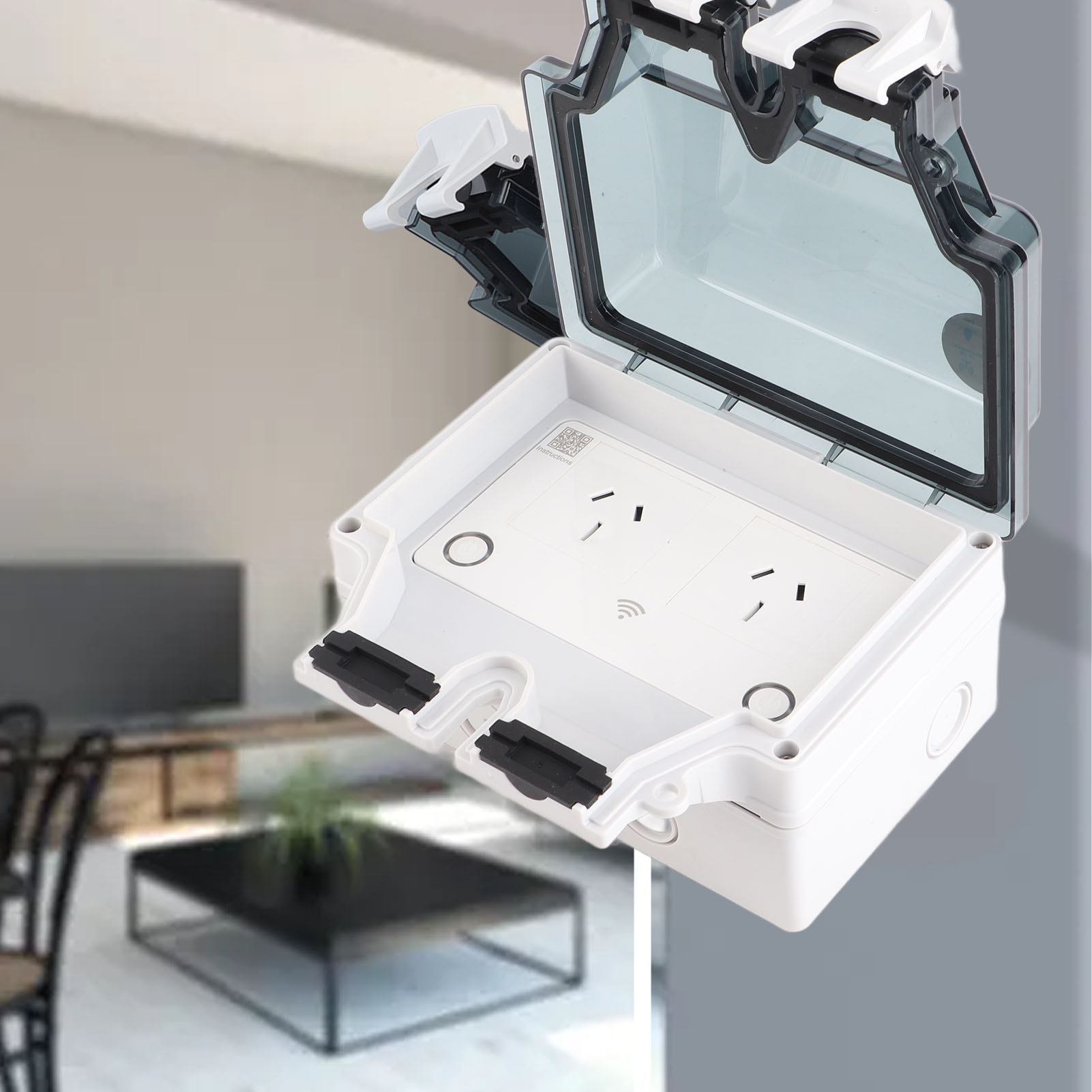 Waterproof Socket WiFi Socket  - Outdoor Power Outlet Waterproof recension och pris