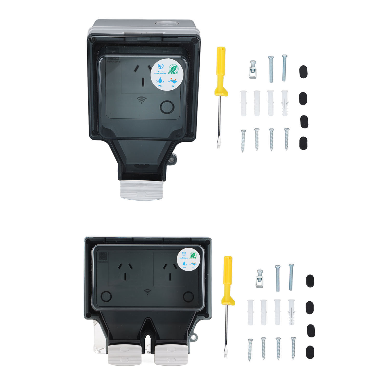 Waterproof Socket WiFi Socket  - Outdoor Power Outlet Waterproof recension och pris