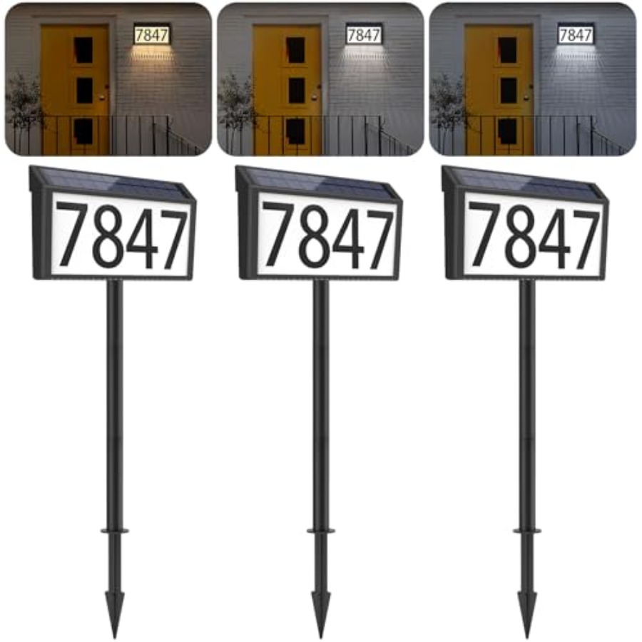 Pack Solar Powered Address Sig - Outdoor Power Number recension och pris