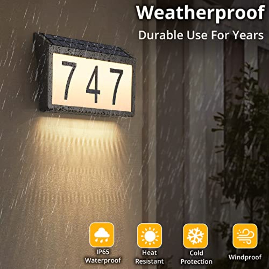Pack Solar Powered Address Sig - Outdoor Power Number recension och pris