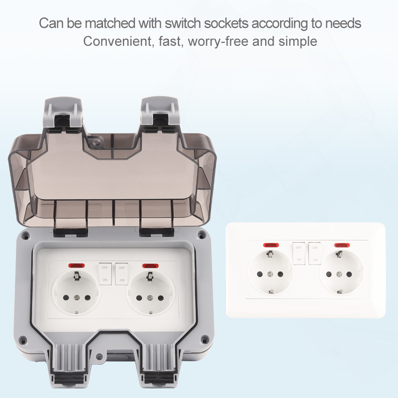 IP66 EU Germany Standard Water - Outdoor Power Outlet Waterproof recension och pris