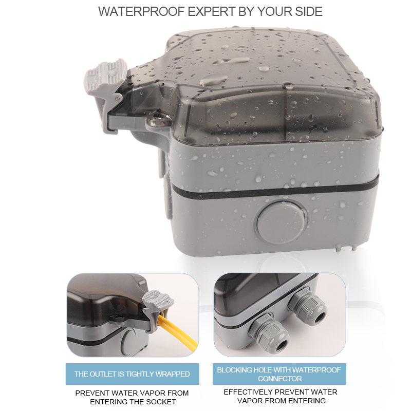 IP66 EU Germany Standard Water - Outdoor Power Outlet Waterproof recension och pris
