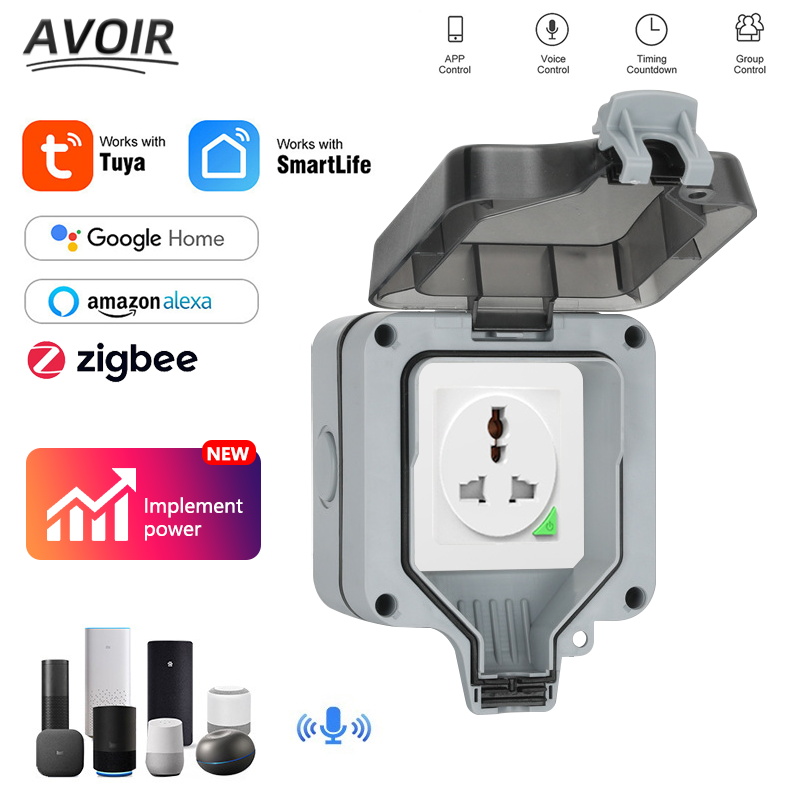 Avoir Wifi Smart Socket IP66 W - Outdoor Power Outlet Waterproof recension och pris