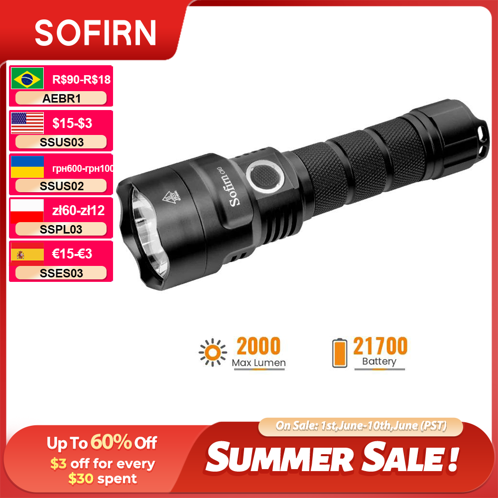 SOFIRN C8G Powerful LED Flashl - Outdoor Power Group recension och pris