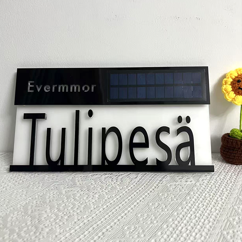 Outdoor House Number Solar Pow - Outdoor Power Number recension och pris