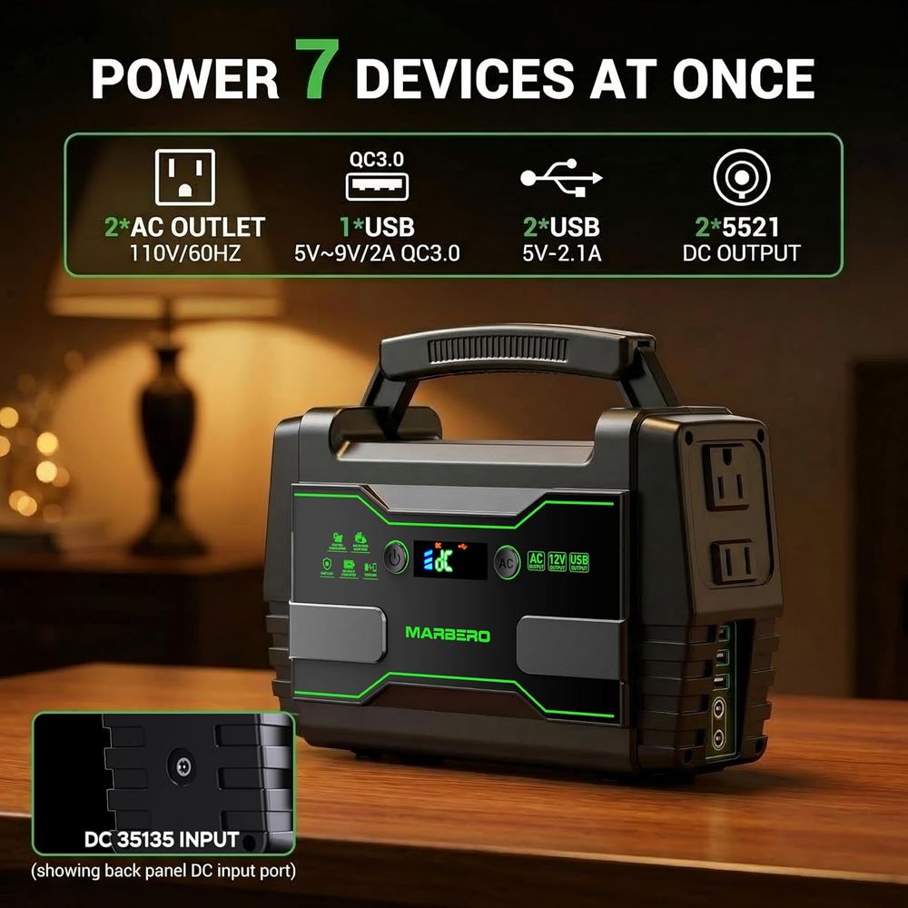 155Wh Portable Power Station w - Ac Outdoor Power recension och pris