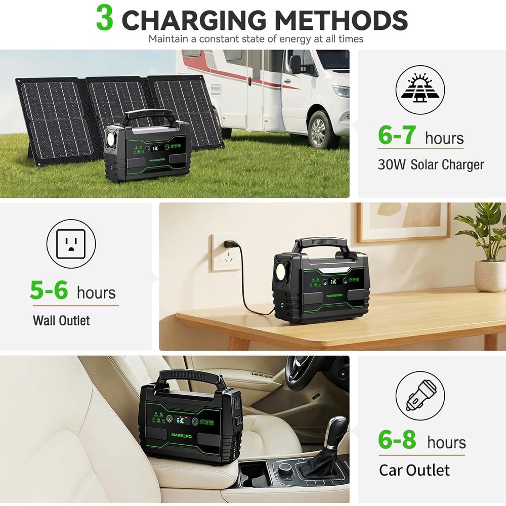 155Wh Portable Power Station w - Ac Outdoor Power recension och pris