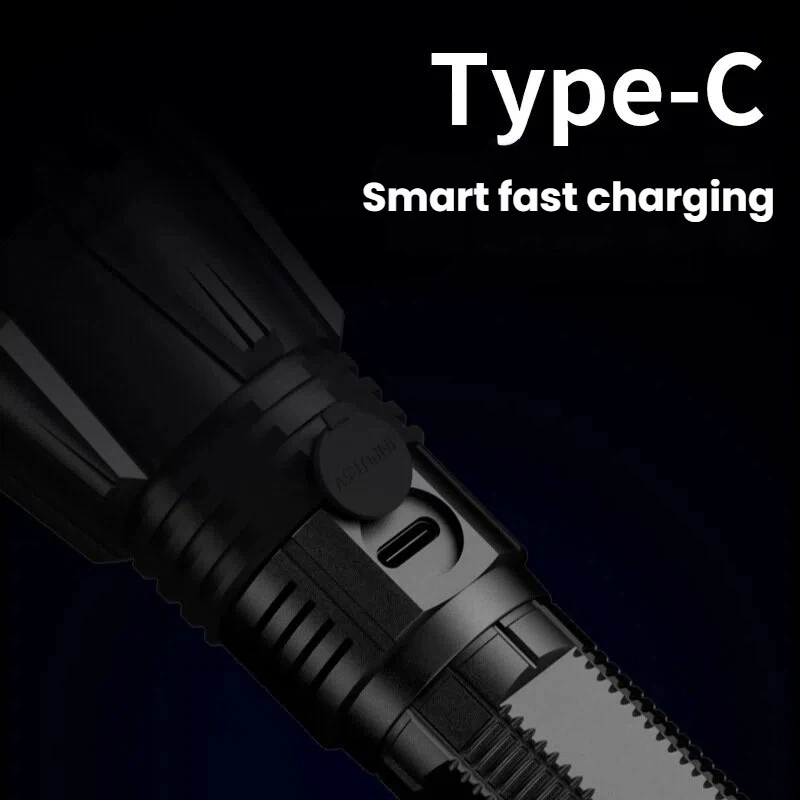 High-power P90 LED Flashlight  - Outdoor Power For Camping recension och pris