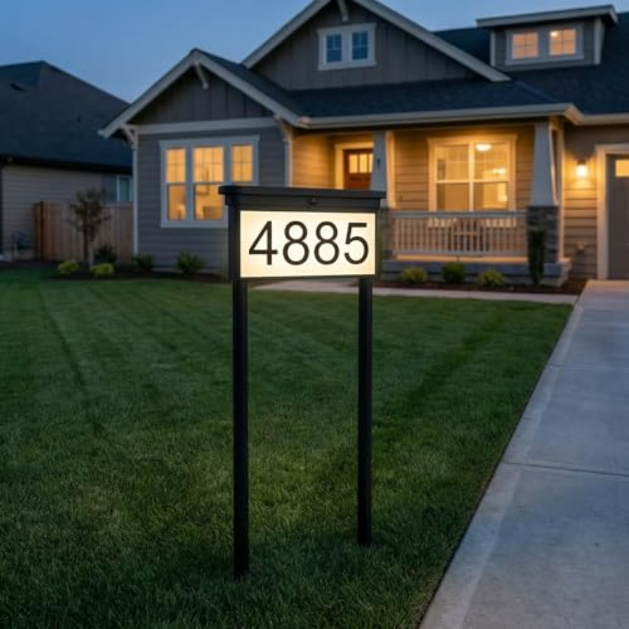 Solar House Numbers For Outsid - Outdoor Power Number recension och pris
