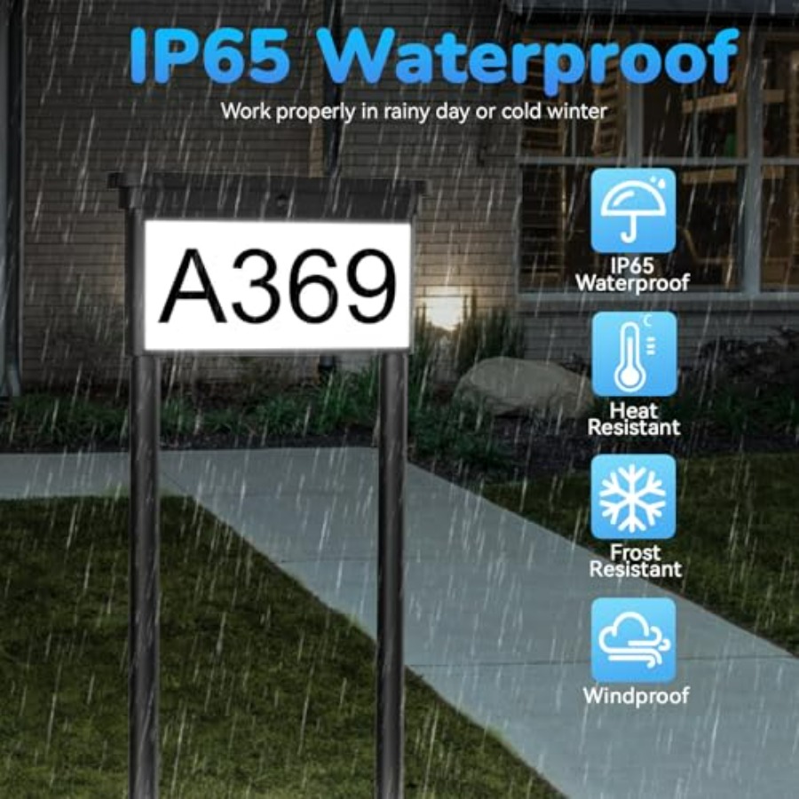 Solar House Numbers For Outsid - Outdoor Power Number recension och pris