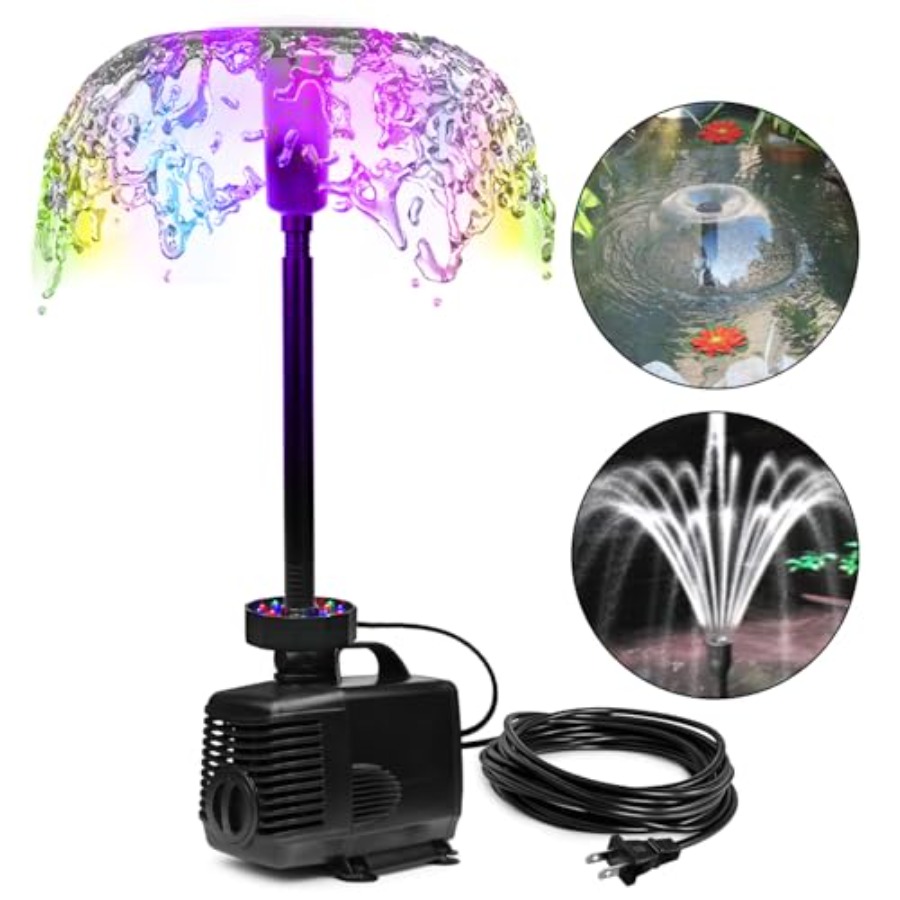 45W 792 GPH LED Pond Pump with - Water Pump Submersible recension och pris