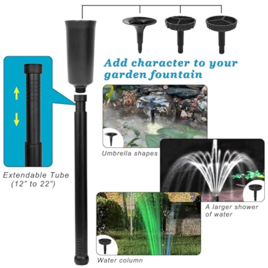 45W 792 GPH LED Pond Pump with - Water Pump Submersible recension och pris