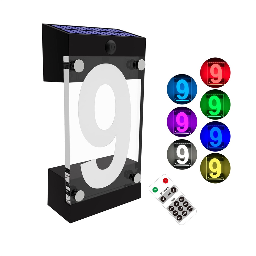Solar Powered RGB Color House  - Outdoor Power Number recension och pris