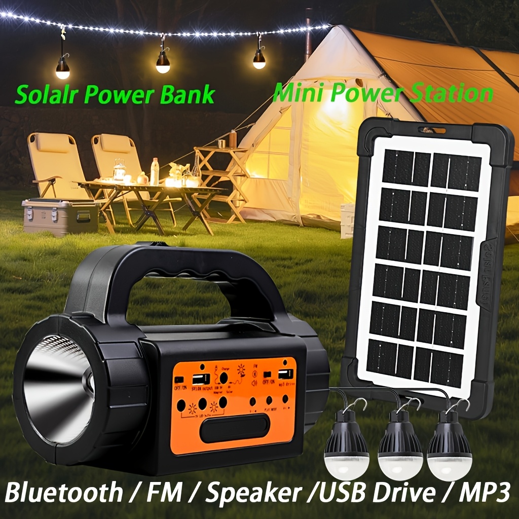 Solar Rechargeable Camping Lig - Outdoor Power For Camping recension och pris
