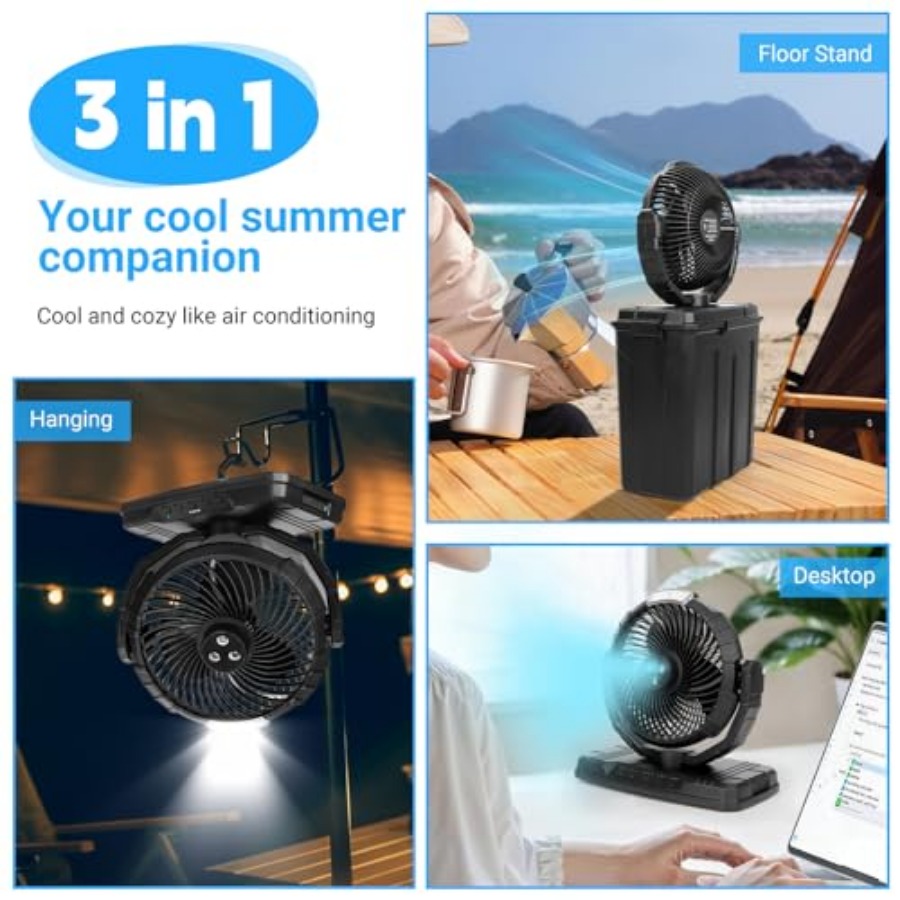 Outdoor Portable Misting Fan w - Ac Outdoor Power recension och pris