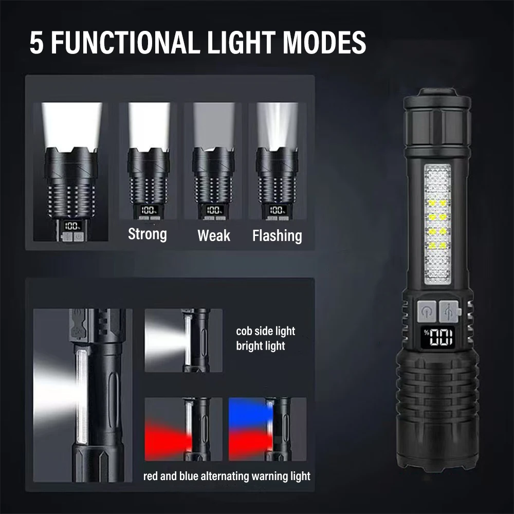 Powerful Rechargeable LED Flas - Outdoor Power For Camping recension och pris