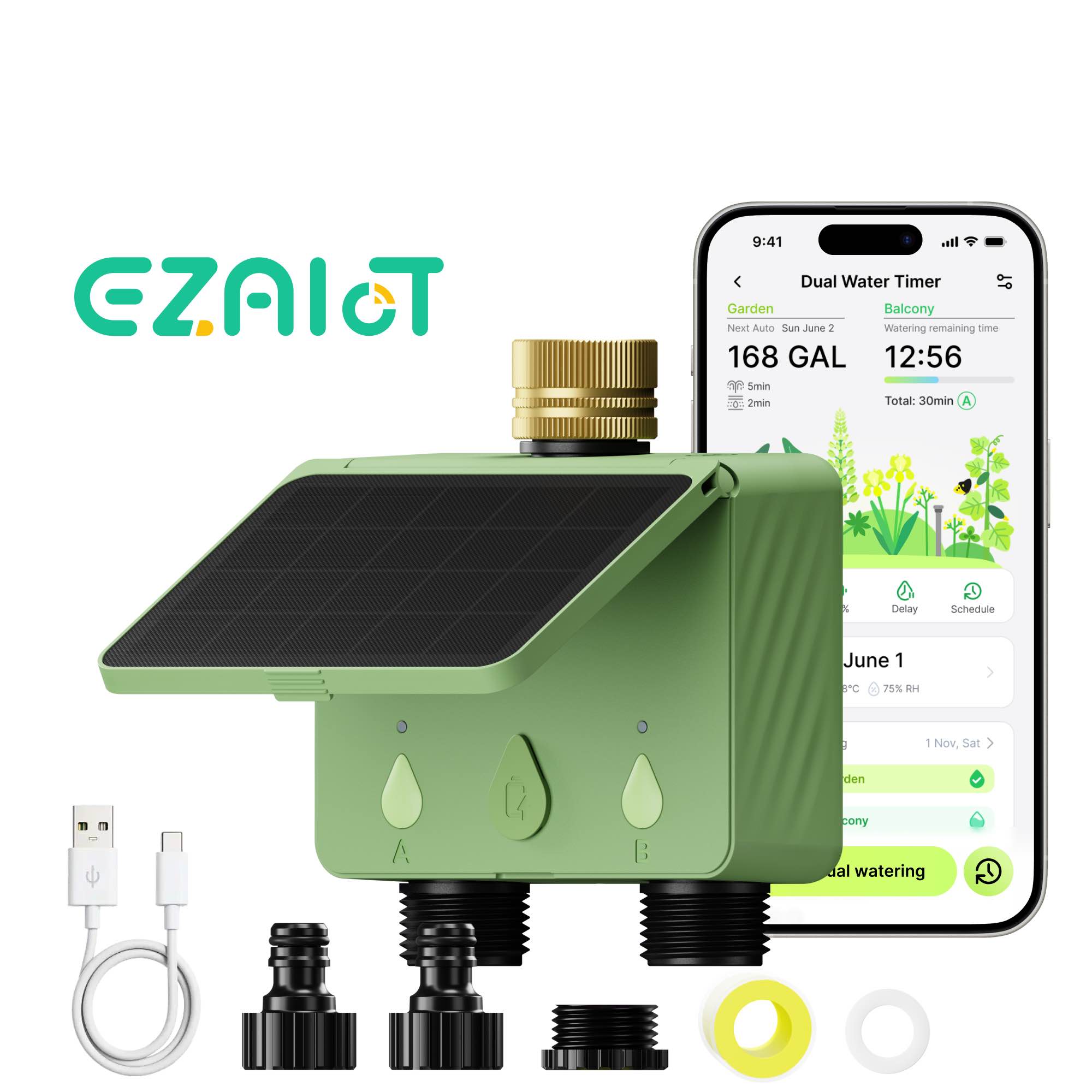 Smart Sprinkler Water Timer Tu - Power Zone Outdoor Timer recension och pris