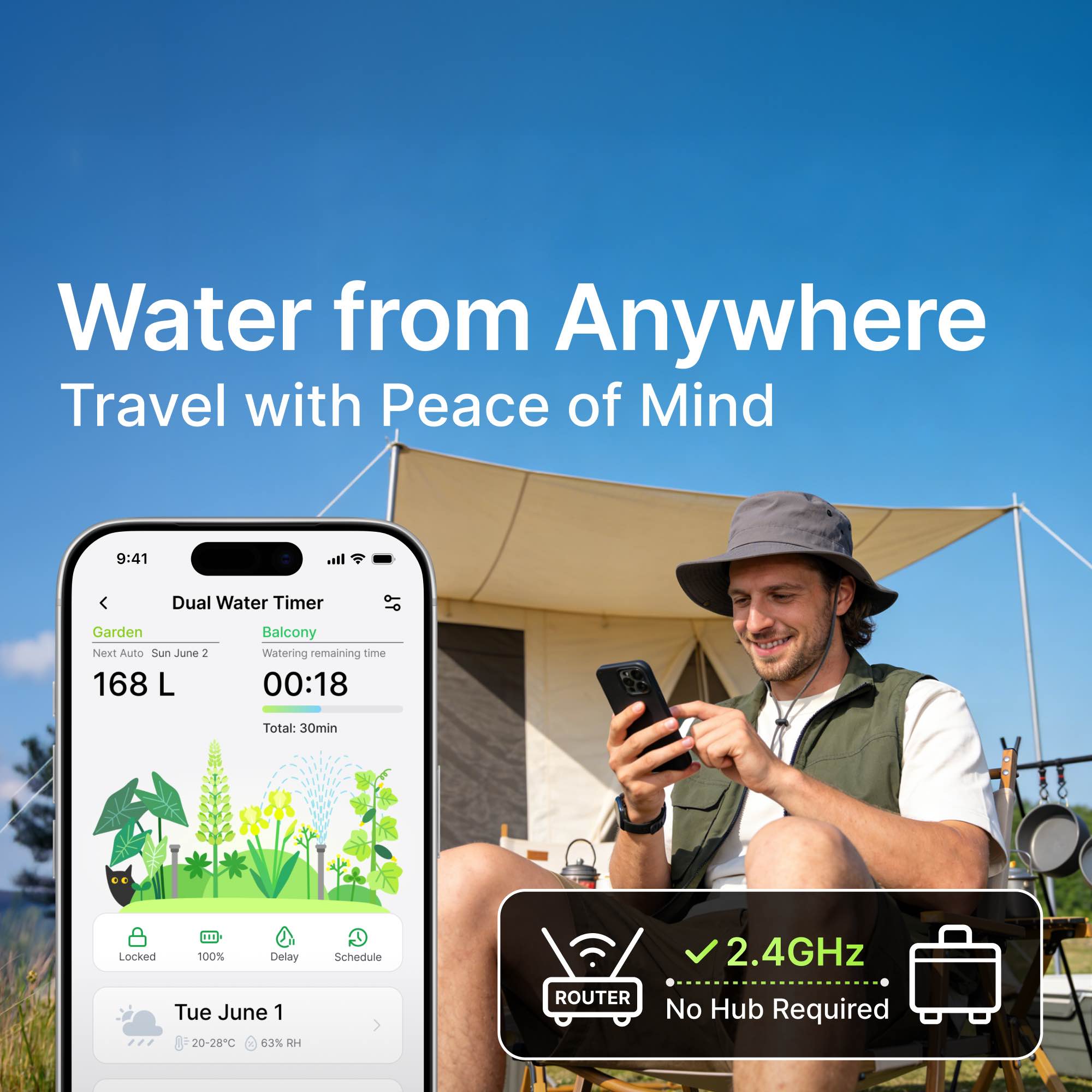 Smart Sprinkler Water Timer Tu - Power Zone Outdoor Timer recension och pris