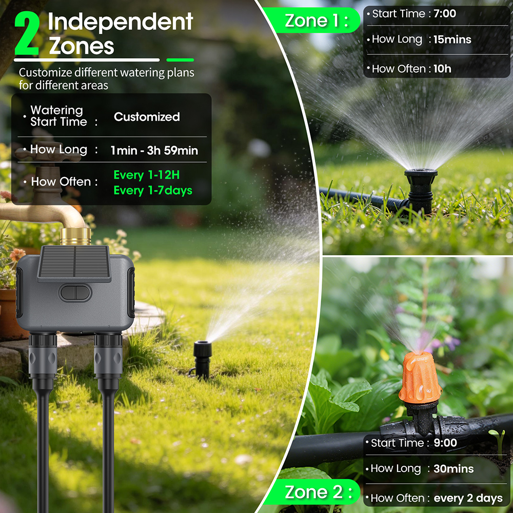 Solar-Powered WiFi Irrigation  - Power Zone Outdoor Timer recension och pris