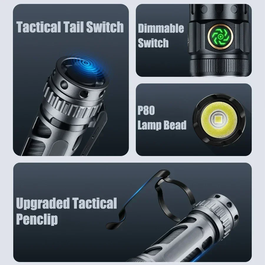 2200Lm Powerful LED Flashlight - Outdoor Power Group recension och pris