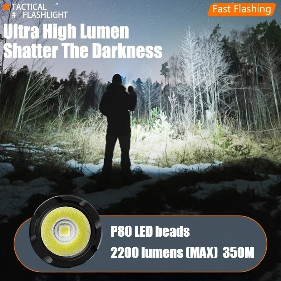 2200Lm Powerful LED Flashlight - Outdoor Power Group recension och pris