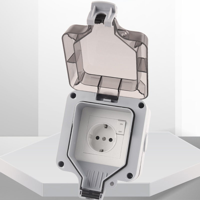 IP66 Outdoor Socket Wall Plug  - Outdoor Power Outlet Waterproof recension och pris