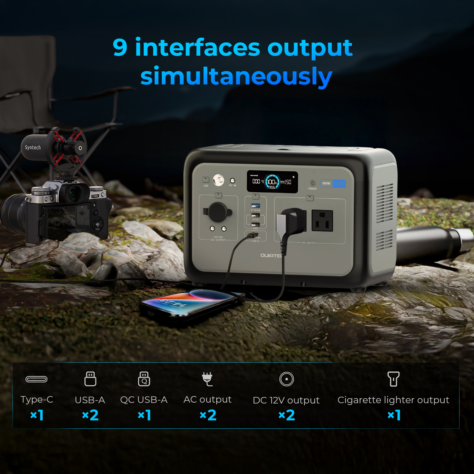 800W LiFePO4 Portable Power St - Outdoor Power For Camping recension och pris