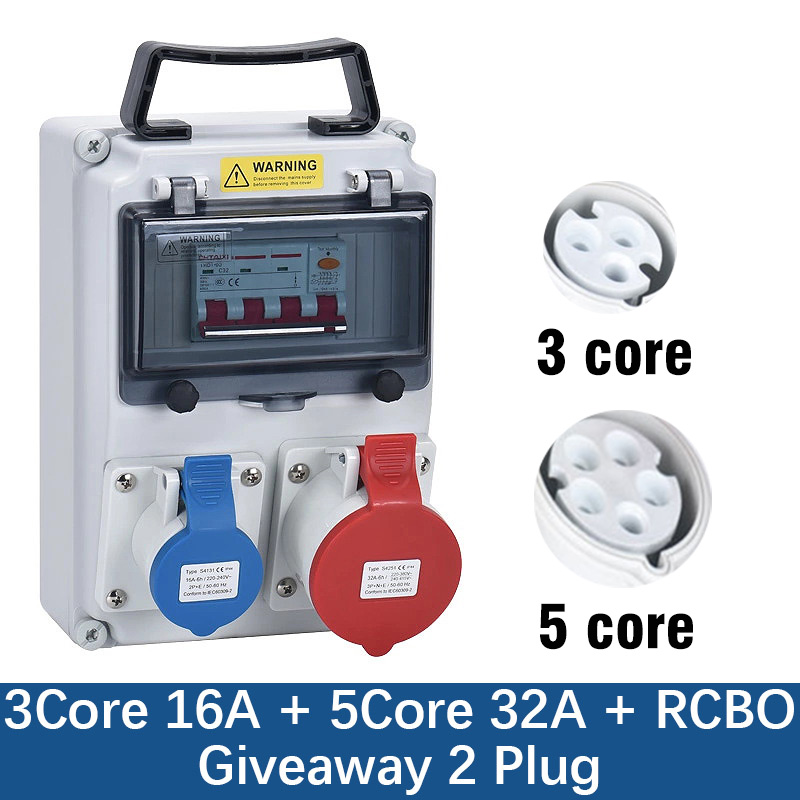 Waterproof Industrial socket b - Outdoor Power Outlet Waterproof recension och pris
