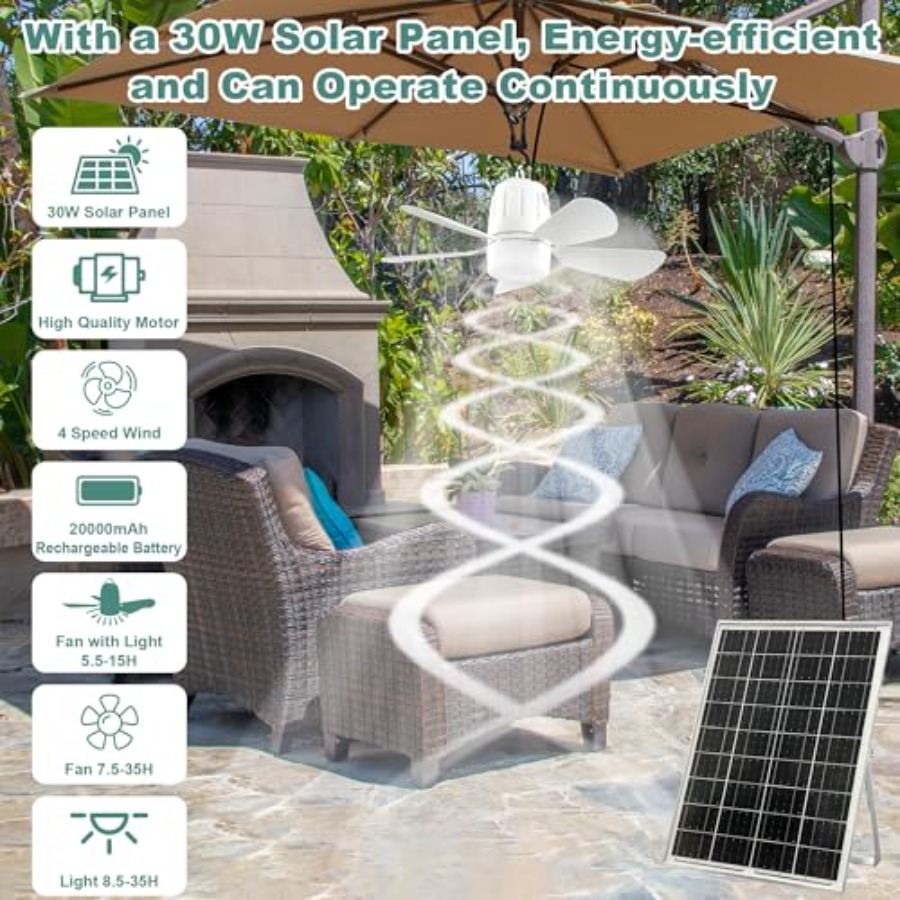 Outdoor ceiling fan light for  - Ac Outdoor Power recension och pris