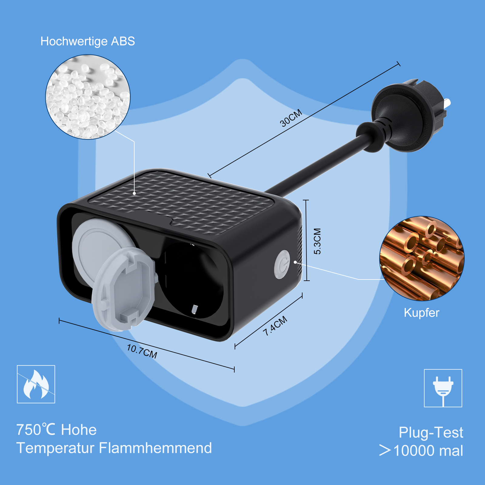 Eu WIFI smart outdoor power so - Outdoor Power Outlet Waterproof recension och pris